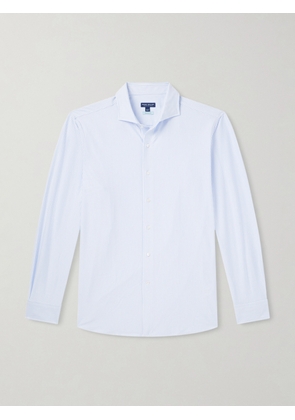Peter Millar - Excursionist Flex Slim-Fit Striped Cotton-Blend Shirt - Men - Blue - S