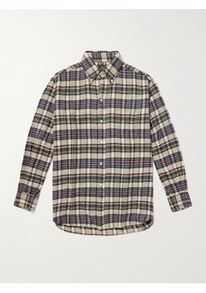 Beams Plus - Checked Cotton-Flannel Shirt - Men - Neutrals - S