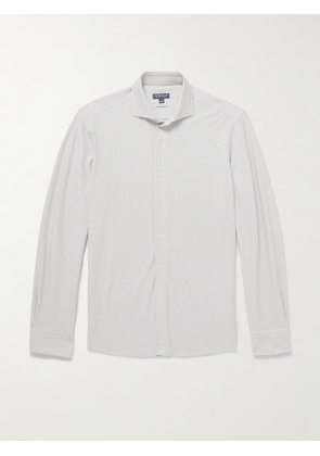 Peter Millar - Excursionist Flex Slim-Fit Striped Cotton-Blend Shirt - Men - Green - S