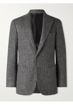 J. Mueser - Waverly Herringbone Wool Blazer - Men - Gray - IT 46