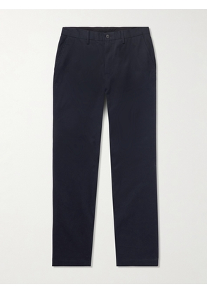 Sunspel - Straight-Leg Cotton-Drill Trousers - Men - Blue - 28W 32L