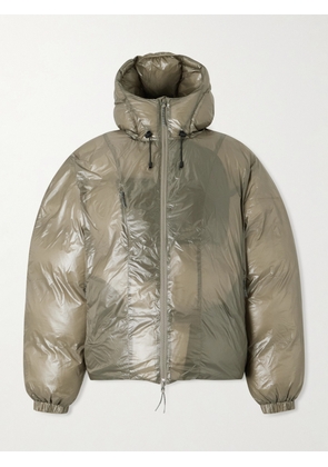 ROA - Quilted Padded Comfortemp® Ecodown Ripstop Hooded Jacket - Men - Brown - S