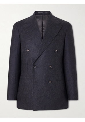 J. Mueser - Waverly Double-Breasted Virgin Wool Suit Jacket - Men - Gray - IT 46