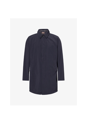 Mens Oscar Jacobson Pointed-Collar Long-Sleeve Stretch-Nylon Car Coat