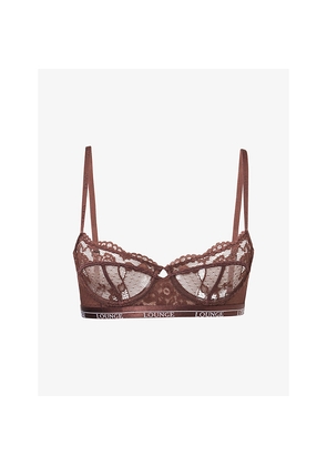 Womens Lounge Underwear Blossom Balcony Lace Bra
