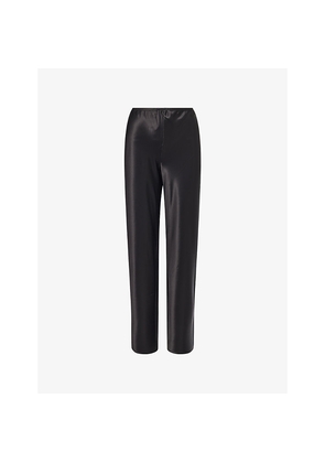 Womens Reformation Gale Mid-Rise Bias Satin Trousers