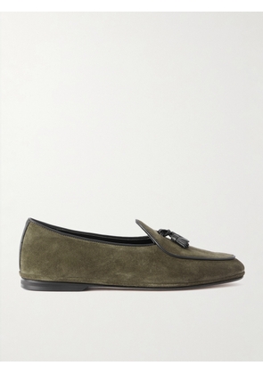 Rubinacci - Marphy Tasseled Suede Loafers - Men - Green - EU 40