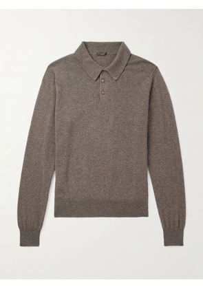 Rubinacci - Cashmere Polo Sweater - Men - Brown - IT 46