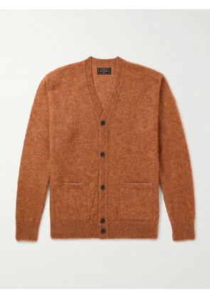Beams Plus - Mohair-Blend Cardigan - Men - Orange - S