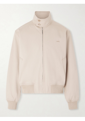 A.P.C. - Cotton Twill Blouson Jacket - Men - Neutrals - XS