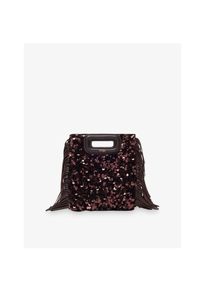 Womens Maje Miss M Mini Sequin-Embellished Shoulder Bag