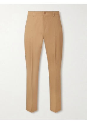 Moncler - Straight-Leg Cotton-Blend Trousers - Men - Neutrals - IT 46