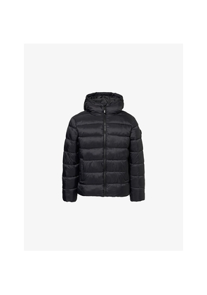 Mens Trapstar Brand-Patch Padded Shell Jacket