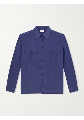 SAINT LAURENT - Voile Shirt - Men - Blue - EU 40