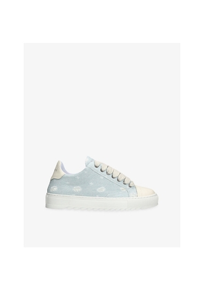 Mens Numeris Atelier Denim and Leather Trainers