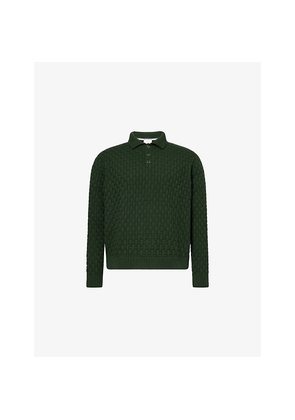 Mens Percival Arch Basket-Weave Knitted Jumper