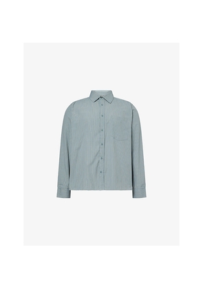 Mens Percival Clancy Striped Cotton Shirt