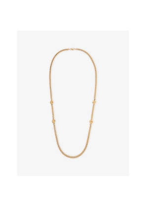 Womens Reselfridges Pre-Loved Dior Cd Logo Gold-Plated Metal Necklace