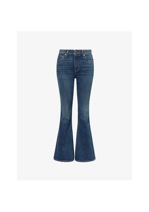 Womens Rag & Bone Dahlia Flared Stretch-Denim Blend Jeans