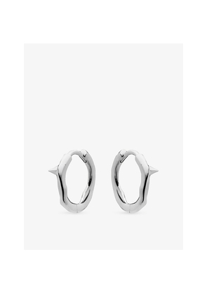 Womens Shaun Leane Rose Thorn Mini Sterling-Silver Hoop Earrings