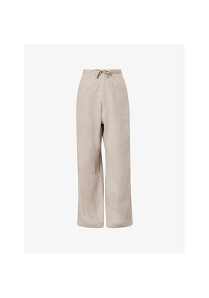 Womens Darkpark Daisy Wide-Leg Wool Trousers