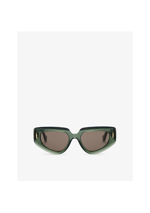 Womens Loewe Small Butterfly-Frame Acetate Sunglasses