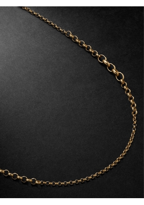 Foundrae - Small Graduating Belcher 18-Karat Gold Chain Necklace - Men - Gold