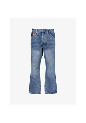 Mens Belier Embossed Pocket Relaxed-Fit Denim Jeans