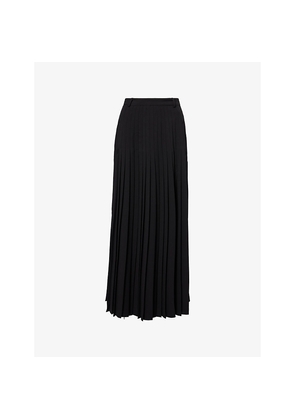 Womens Me And Em Dramatic Pleated Woven Maxi Skirt