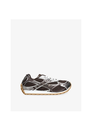 Womens Bottega Veneta Orbit Woven Trainers