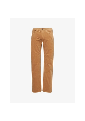 Mens Paige Normandie Straight-Leg Corduroy Trousers
