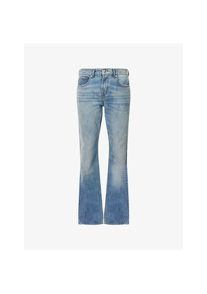Mens 7 For All Mankind The Bootcut Straight-Leg Denim Jeans
