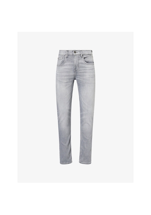 Mens 7 For All Mankind Slimmy Tapered-Leg Stretch-Denim Jeans