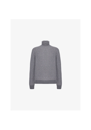 Mens Corneliani Roll-Neck Wool and Cashmere Jumper