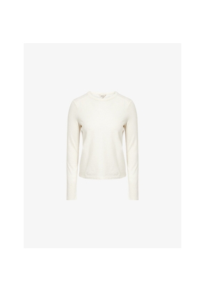 Womens Me And Em Warm Touch Long-Sleeves Cotton-Jersey Top