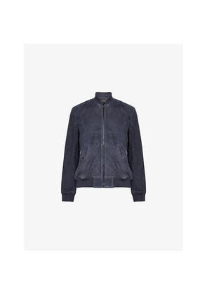 Mens Paige Chen Suede Bomber Jacket