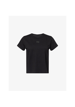 Womens Alexander Wang Essential Short-Sleeves Cotton-Jersey T-Shirt
