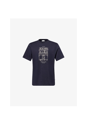 Mens Les Deux Brady Neighborhood Cotton-Jersey T-Shirt