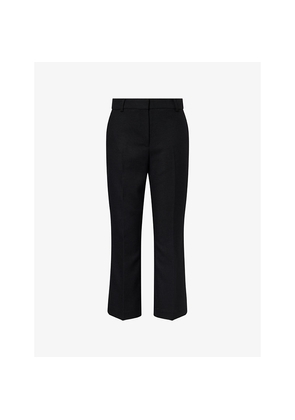 Womens Skall Studio Wallace Straight-Leg Wool Trousers