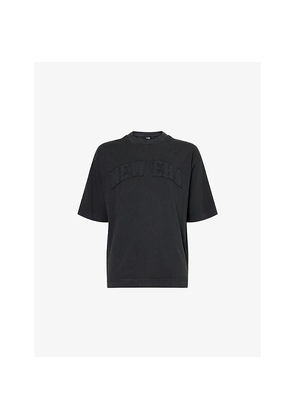 Mens New Era Logo-Embroidered Washed Cotton T-Shirt