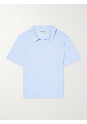 Officine Générale - Simon Linen Polo Shirt - Men - Blue - XS