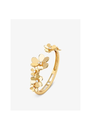 Van Cleef & Arpels Frivole 7-Flowers Yellow-Gold and 0.54ct Diamond Bracelet