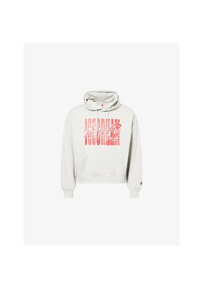 Mens Icecream Cherry Oversized Cotton-Jersey Hoodie