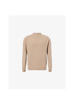 Mens Sunspel Crewneck Knitted Wool Jumper