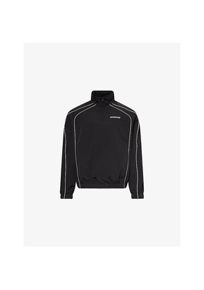 Mens Awake Ny Logo-Embroidered Quarter-Zip Shell Track Jacket
