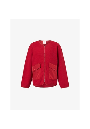Womens Varley Marina Collarless Fleece Jacket