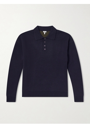 LOEWE - Wool-Blend Polo Sweater - Men - Blue - S