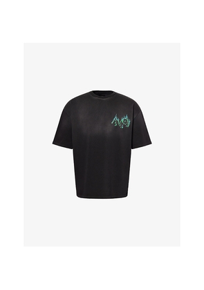 Mens Amiri Flames Oversized Cotton-Jersey T-Shirt