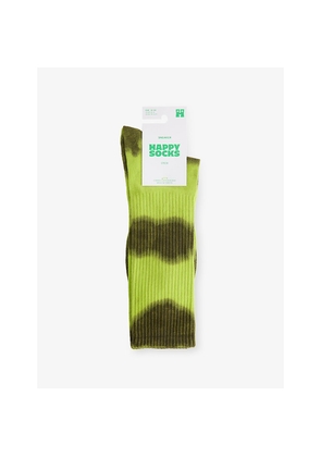 Mens Happy Socks Tie-Dye Cotton-Blend Crew Socks