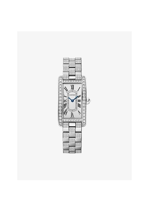 Cartier Tank Américaine Small 18ct White-Gold and Diamond Watch
